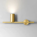 Axyaa Brass Wall Light 4000K Gold Black Sconce for Bedroom Foyer Stairs Elegant Atmosphere