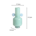 Axyaa Stained Glass Vase with Floral Arrangement Ears Bouquet Holder