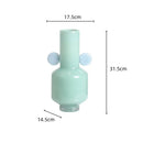 Axyaa Stained Glass Vase with Floral Arrangement Ears Bouquet Holder