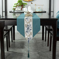 Axyaa Chinese Style Retro Table Runner with Tassel - Home Decor Embroidery Textile