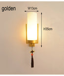 Axyaa Chinese Style Wall Lamp: Modern Minimalist Living Room Bedroom Lighting Fixtures