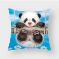 Axyaa Cute Animal Print Cushion Cover 45x45cm for Home Sofa Décor