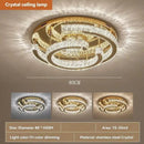 Axyaa Modern Gold Ceiling Crystal Light for Home Living Room, Bedroom, Dining, Kitchen