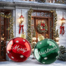 Axyaa 60cm Inflatable Christmas Balls Set - Outdoor XMAS Ornaments & Party Decorations