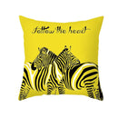 Axyaa Geometric Deer Pattern Cushion Cover for Sofa Decoration and Throw Pillow