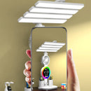 Axyaa Rechargeable LED Table Lamp with Fan, Clock Display - Study and Desk Lighting