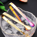 Axyaa Stainless Steel Ice Clip Tongs - Multiuse Café Tool for Kitchen, Party, Restaurant