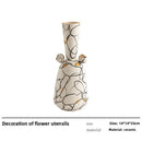 Axyaa Ceramic Vase: Wabi Sabi Style Retro Home Decoration and Flower Vessel