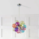Axyaa Glass Bubble Chandelier - Nordic Ins Style LED Balloon Lamp for Girls' Room