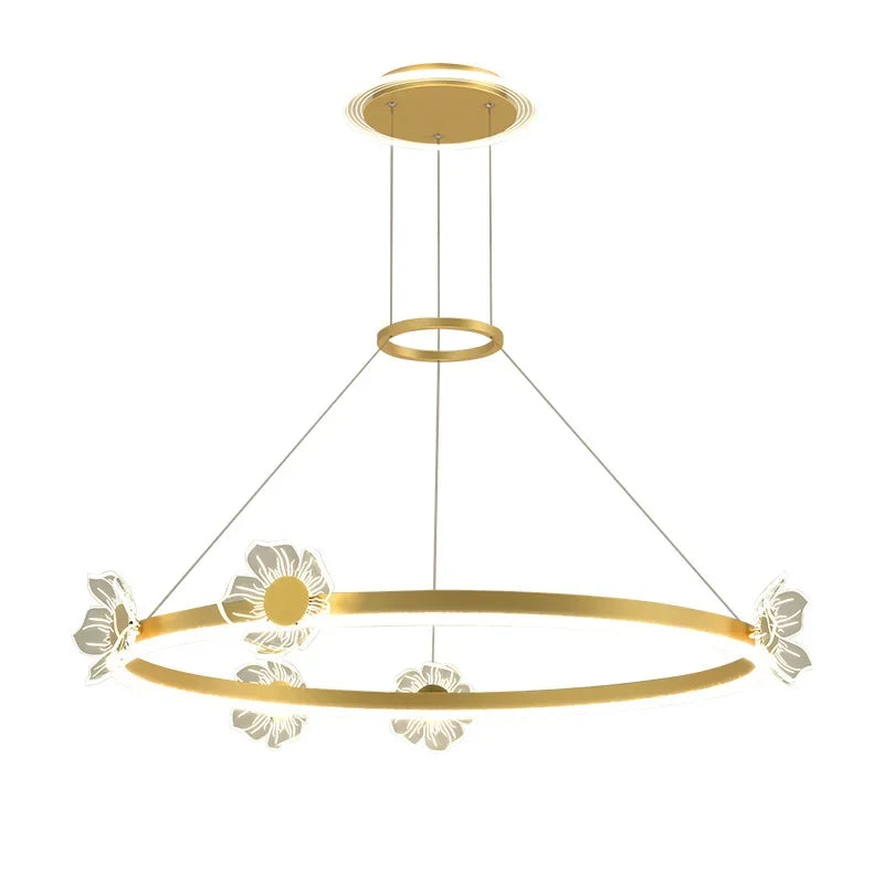 Luxury Butterfly Crystal Chandelier Pendant Lights by Axyaa