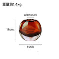 Axyaa Caramel Glass Vase for Table Flower Arrangement