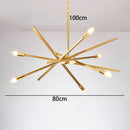 Axyaa Modern LED Staircase Chandeliers for Living Room Lighting