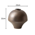 Axyaa Minimalist Ceramic Vase with Artificial Flowers Room Decor Aesthetic Display