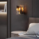 Axyaa Retro French Glass Wall Lamp for Stylish Bedroom Headboard Décor
