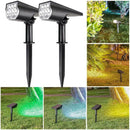 Axyaa Solar Spotlight: Adjustable 7LED In-Ground Wall Light for Outdoor Landscape