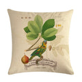 Axyaa Parrot Leaf Fruit Linen Pillow Cover 45*45cm