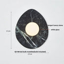 Axyaa Modern LED Wall Light White Glass Stone Nordic Home Decor Bedside Lamp