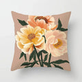 Axyaa Floral Flower Print Sofa Cushion Cover - Simple Pillow Cover
