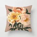 Axyaa Floral Flower Print Sofa Cushion Cover - Simple Pillow Cover