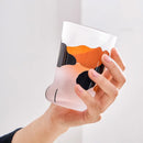 Axyaa Kawaii Cat Claw Leg Glass Cup - 10oz Frosted Cat Foot Print Mug