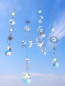 Axyaa Boho Dreamcatcher Crystal Pendant Sun Catcher Outdoor Décor