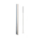 Axyaa Stainless Steel Wide Metal Straw Set Bubble Tea Milkshake Straw Brush