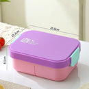 Axyaa Portable Bento Box with Cutlery - Microwaveable Lunch Container