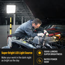 Axyaa 100W LED Flood Light with Adjustable Tripod Stand, Indoor Outdoor IP66
