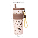 Axyaa Stainless Steel Thermal Water Bottle with Straw and Insulation