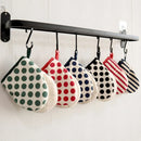 Axyaa Polka Dot Oven Gloves - Heat-Resistant Kitchen Baking Tools