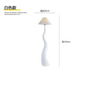 Axyaa French Nordic Floor Lamp Cream Pleated Cover High-end Bedroom Living Room Decor