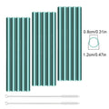 Axyaa Glass Straws Set for Boba Bubble Tea Smoothies Cocktails
