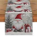 Axyaa Christmas Dwarf Snowflakes Table Runner: Home Wedding Party Centerpieces Decoration
