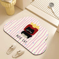 Axyaa Cartoon Diatom Mud Bathroom Floor Mat - Irregular Shape Absorbent Mat