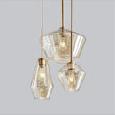 Axyaa Glass Lampshade Pendant Lamp for Home LED Lighting Fixtures