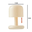 Axyaa Mushroom Style USB Rechargeable LED Night Light for Home Decor