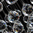 Axyaa Luxury Living Room Crystal Chandelier LED Lights - Modern Design Luster L100*W55*H80cm