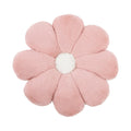Axyaa Flower Shaped Faux Fur Pillow, 45x45cm, Green, Orange, Pink, Brown
