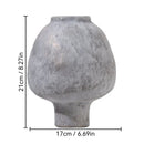 Axyaa Retro Ceramic Vase Handicraft Crude Pottery Floral Arrangement Home Decor