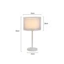 Axyaa Nordic Classic Black White Table Lamp Night Light