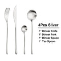 Axyaa Stainless Steel Gold Cutlery Set Matte Kitchen Accessories