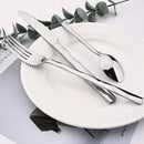Axyaa Diamond Handle Cutlery Set - Stainless Steel Dinnerware Kit