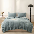 Axyaa Solid Color Rabbit Plush Blanket | Thick Flannel Sofa Office Blanket