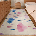 Axyaa Fresh Flower Area Rug for Bedroom, Living Room, or Bay Window