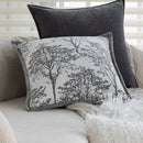 Axyaa Soft Jacquard Gray Pillow Cover 45x45 Nordic Style Cozy Decor Case