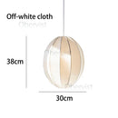 Axyaa Danish Pendant Light: Rustic Fabric Ufo Lampshade for Living Room & Dining Room