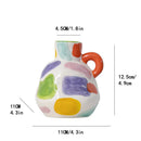 Axyaa Cartoon Ceramic Vase Teapot Handmade Porcelain Flower Home Decor