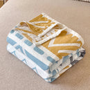 Axyaa Japanese Cotton Washed Quilt: Lightweight Three-Layer Gauze Summer Blanket
