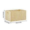 Axyaa Large Woven Storage Basket Home Organizer Wardrobe Closet Clothes Box
