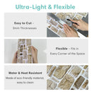 Axyaa Faux Stone Wall Panels: Self-adhesive Tile Stickers, Water & Mold Resistant
